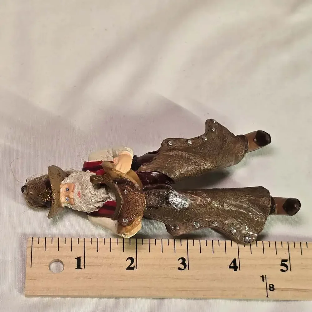 Western Cowboy Santa Ornament 5